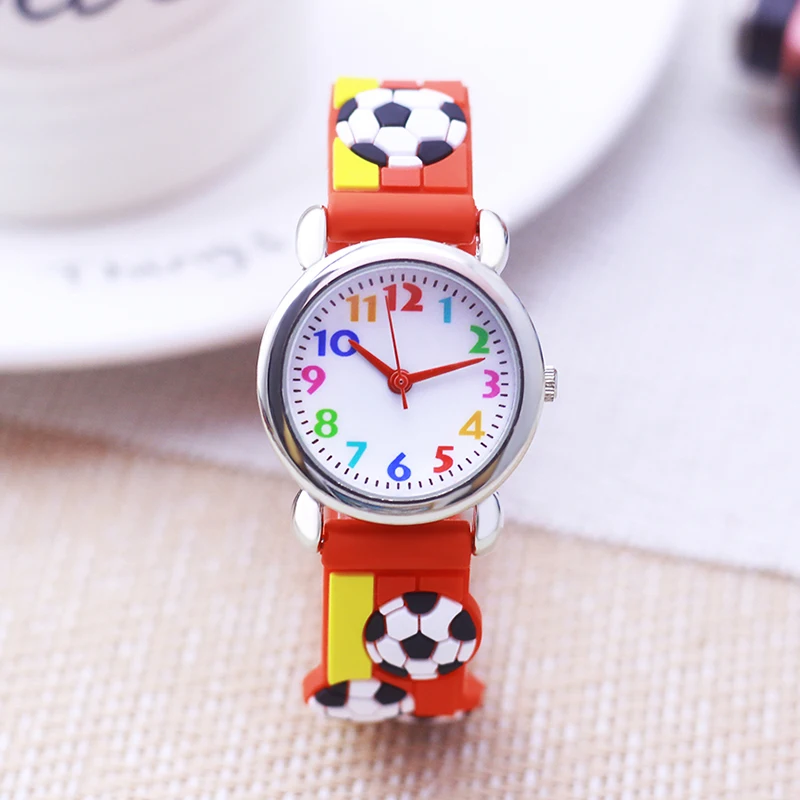 famous brand chaoyada children\'s 3D football silicone watches 3-12ages kids students reloj niño montre enfant garçon watches