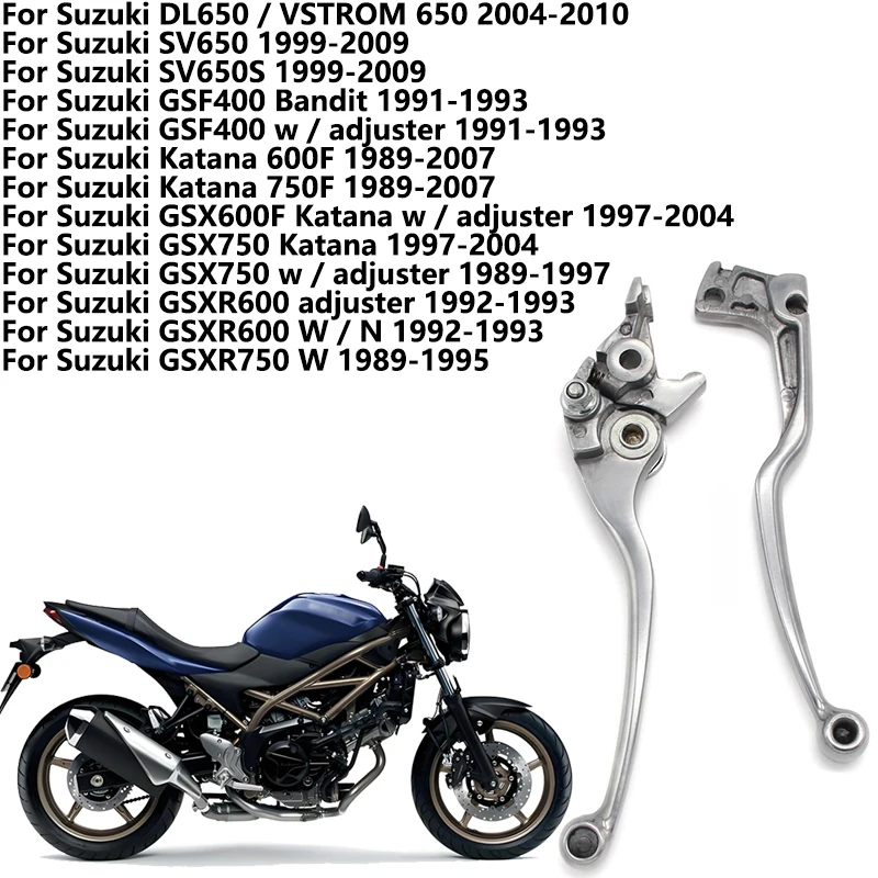 

Left &Right Brake Clutch Levers for Suzuki GSF400 GSX600F GSX750 GSXR600 GSXR600 GSXR750 w/adjuster SV650S GSX 750 600F GSXR 600