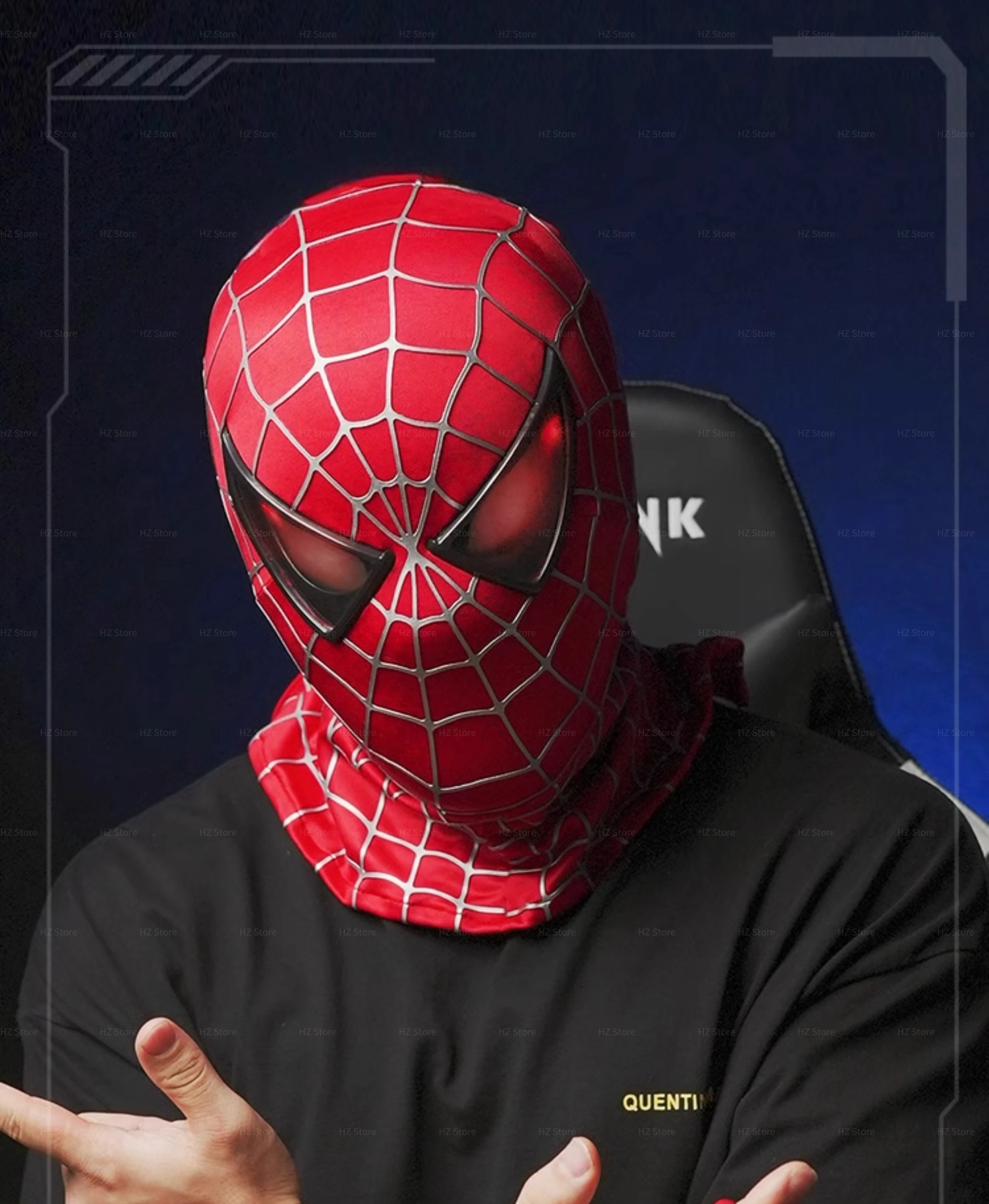 スパイダーマンマスク マーベル スパイダーマン マスク おもちゃ 可動目 & ライト効果