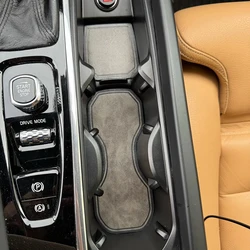 For Volvo XC60 S90 XC90 S60 V60 V90CC XC40 Leather Car Auto Water Cup Slot Non-Slip Mat Auto Cup Holder Interior Accessories