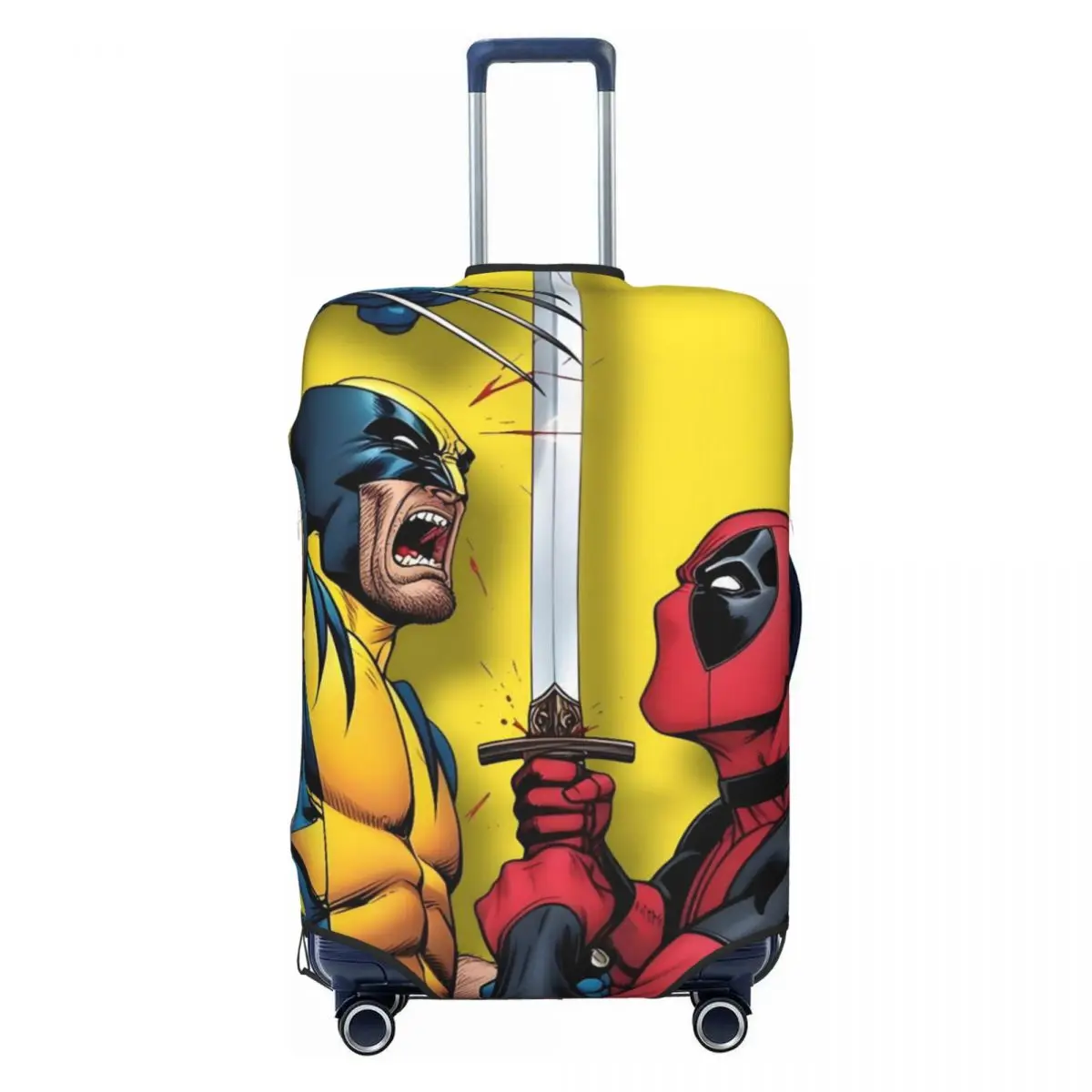 

Пользовательский Дэдпул крутой дорожный чехол для багажа пыленепроницаемый забавный аниме мультфильм чехол для чемодана протектор подходит 18-32 дюймов