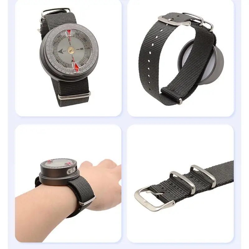 Scuba Compass Professional Adjustable Wrist Strap Underwater Compass, Wrist Compass Comfortable for Sailing Boating Survival