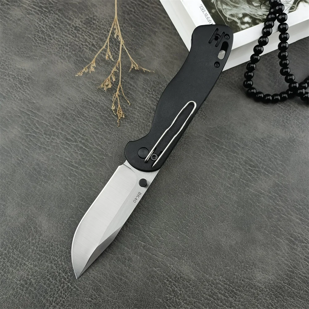 Portable KA-BAR BK4 Jarosz Folding Knife 440c Tanto Blade Nylon Fiber Handles Tactical Pocket Knife Outdoor Fishing EDC Tool