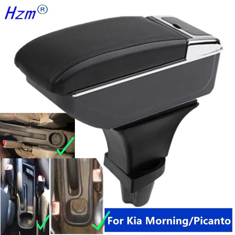 Für Kia Morning Armlehnenbox Für Kia Picanto Auto-Armlehnenbox Zentrale Aufbewahrungsbox Innenraum-Spezifisches Nachrüst-Autozubehör