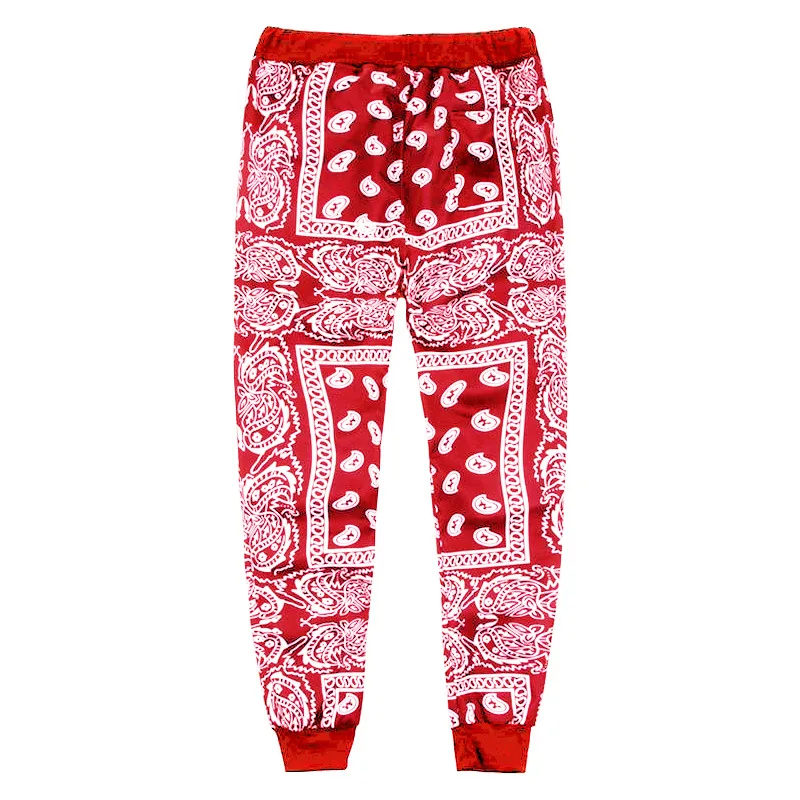 Pantaloni da uomo di alta qualità fiore di anacardi stampato pantaloni sportivi casual Haren tuta da strada alla moda casual streetwear