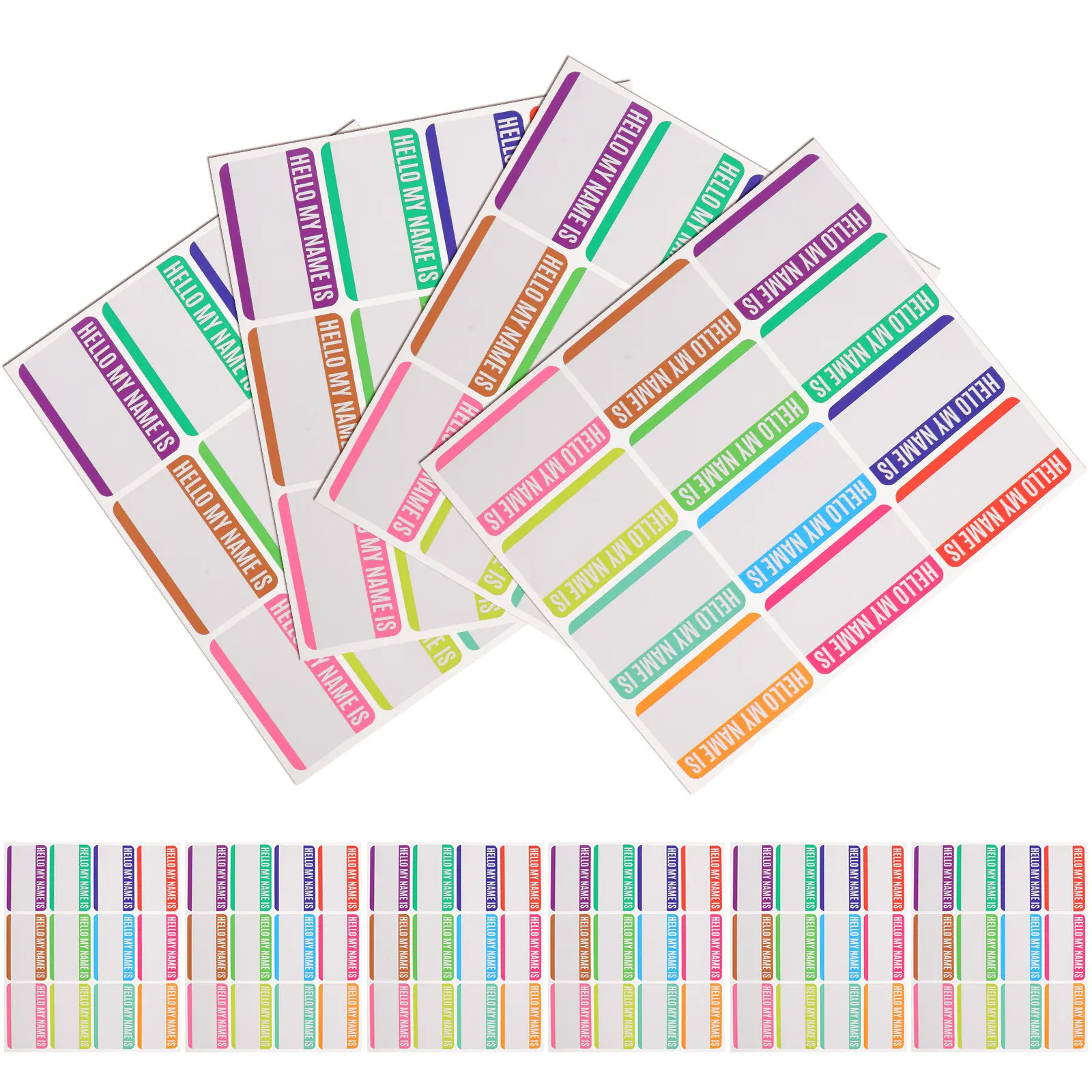 

10 Sheets Personalized Name Labels for Sticky Name Tags for Daycare Preschool Clothing Accessories Organization Gift