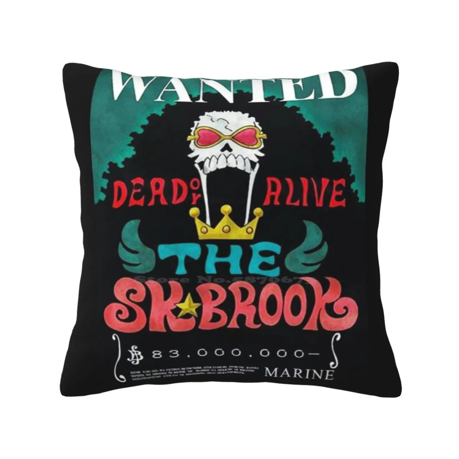 Wanted Poster Bounty Sk Brook Pillowslip Pillowcase Sk Brook Bounty Sk Brook Wanted Brook Wanted Dead Or Alive Wanted Dead Or