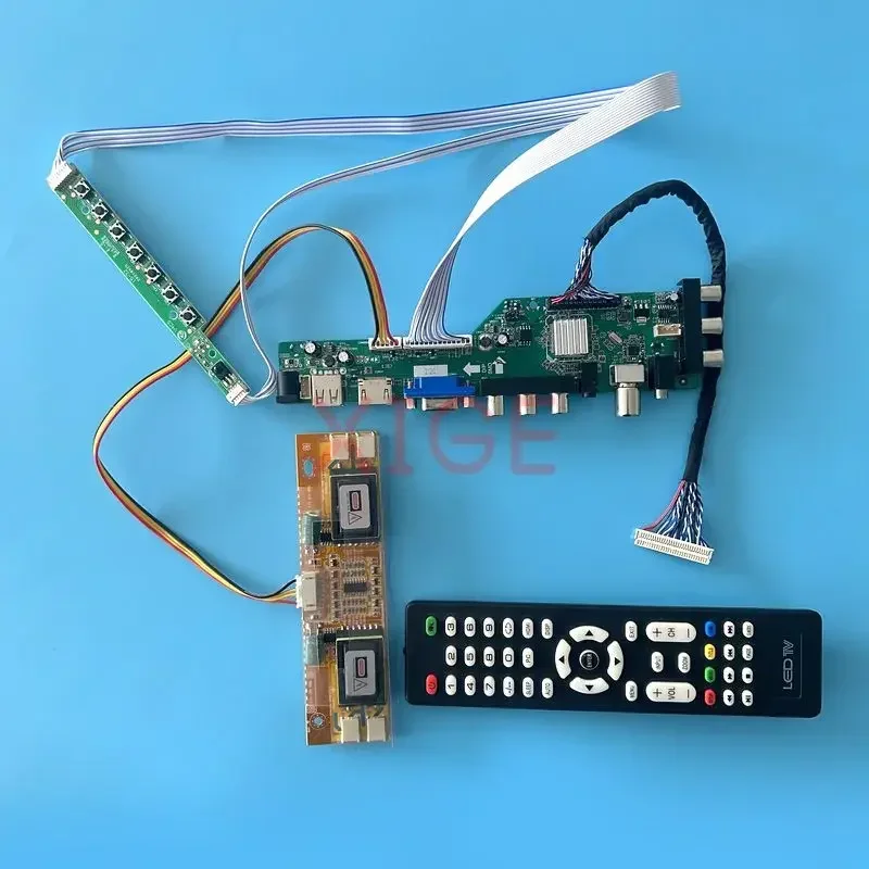 

For M270HW01 M240HW01 M215HW01 M215HW03 Driver Board Screen 4CCFL Digital Signal DVB 30Pin LVDS 1920*1080 Kit IR+AV+USB+HDMI+VGA