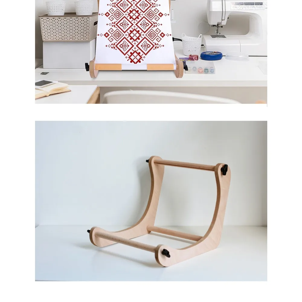 

Деревянная настольная катушка, рамка для вышивания, ручная рамка для вышивания, ручная работа, вышивка крестиком, инструмент «сделай сам», сборка, простой