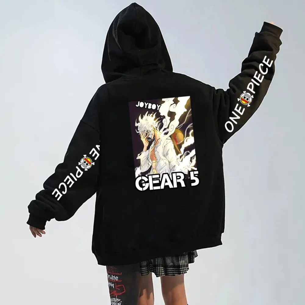 Japońskie anime One Piece Luffy bluza z kapturem na zamek błyskawiczny męska damska odzież modna hip-hopowa bluza rozpinana kurtka płaszcz streetwear