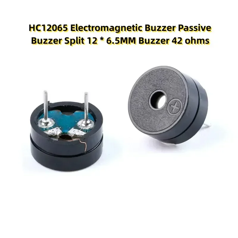 20PCS HC12065 Electromagnetic Buzzer Passive Buzzer Split 12 * 6.5MM Buzzer 42 ohms