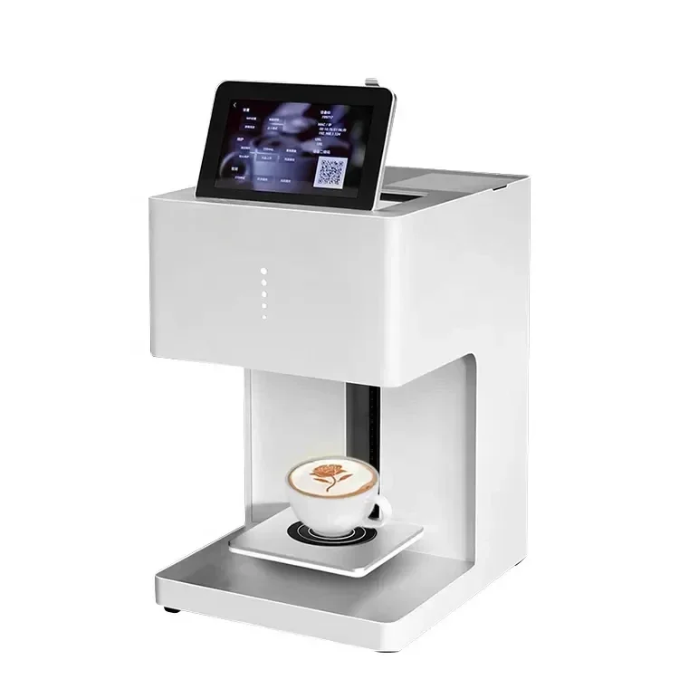 New High Quality Espresso Printer Secure 3D Latte Art Smart Touchscreen Edible Ink 100 - 240 Volts Handheld Portable DIY Pattern