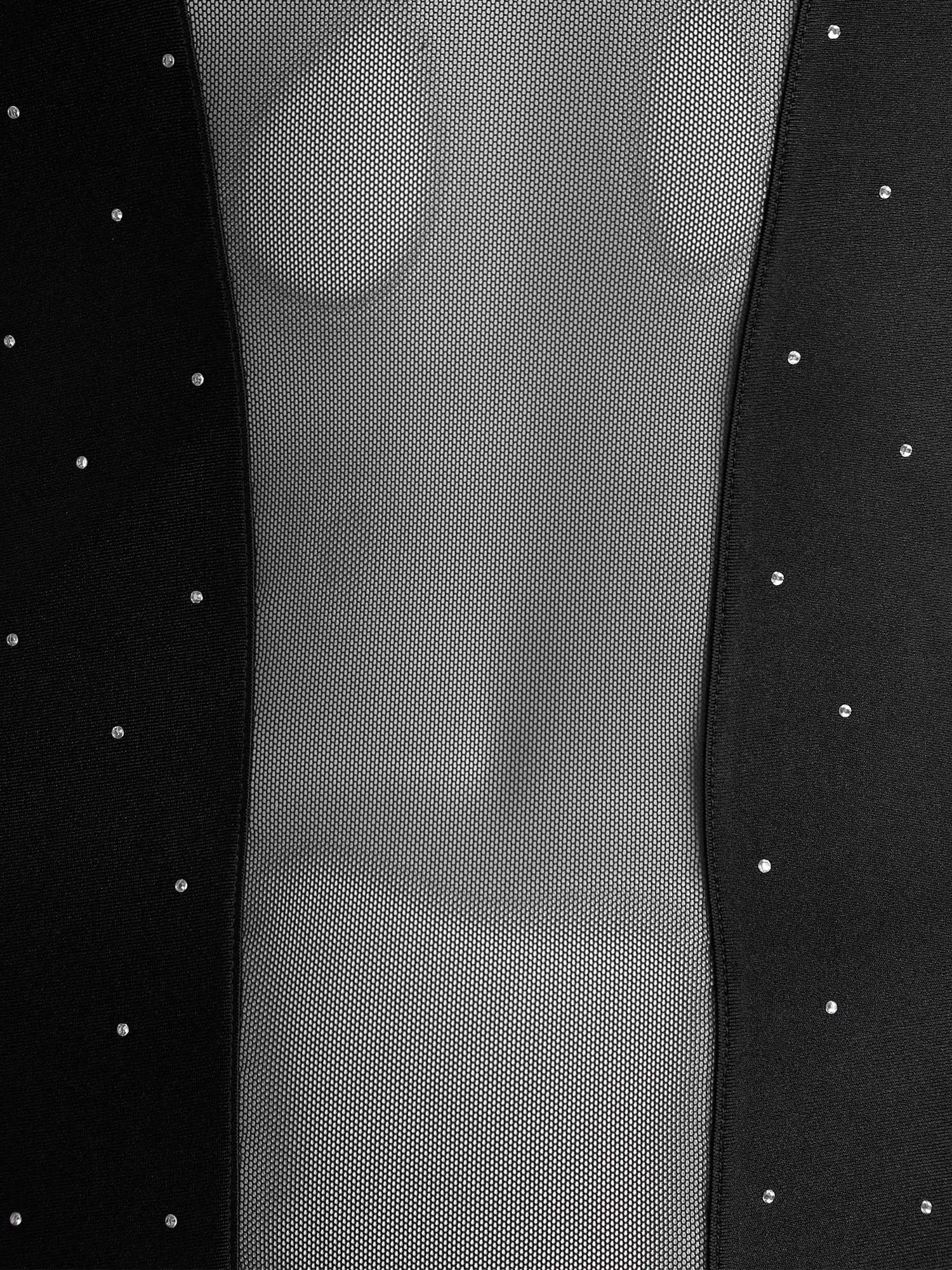 Chacha tango dança latina topo pura malha retalhos brilhantes strass mock pescoço manga longa camiseta blusa para palco de balé