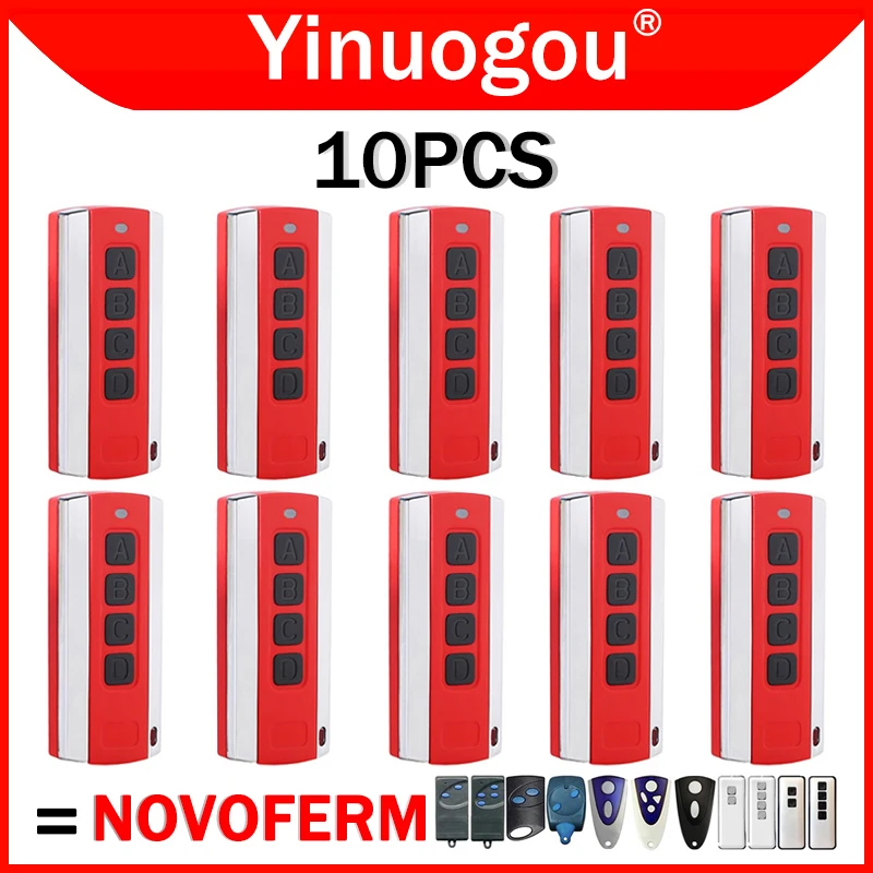 

10PCS NOVOFERM Garage Door Remote Control 433MHz For NOVOFERM NOVOTRON 502 MAX43-2 504 MAX43-4 512 522 524 MTR43 MCHS43 MNHS433