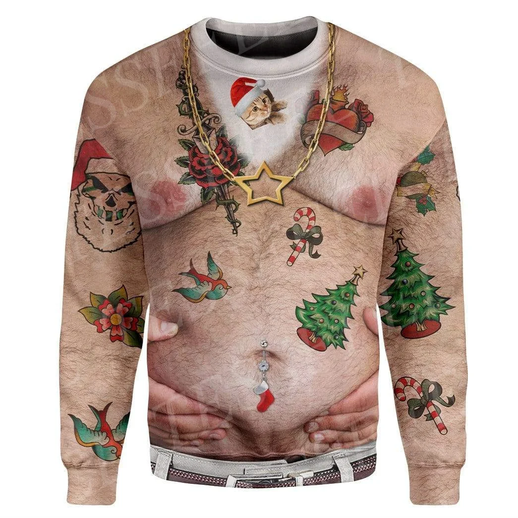 

Christmas Cosplay Santa Claus Pet Anime Cartoon Retro Vintage Winter Ugly Sweater 3DPrint Harajuku Pullover Funny Sweatshirts A1