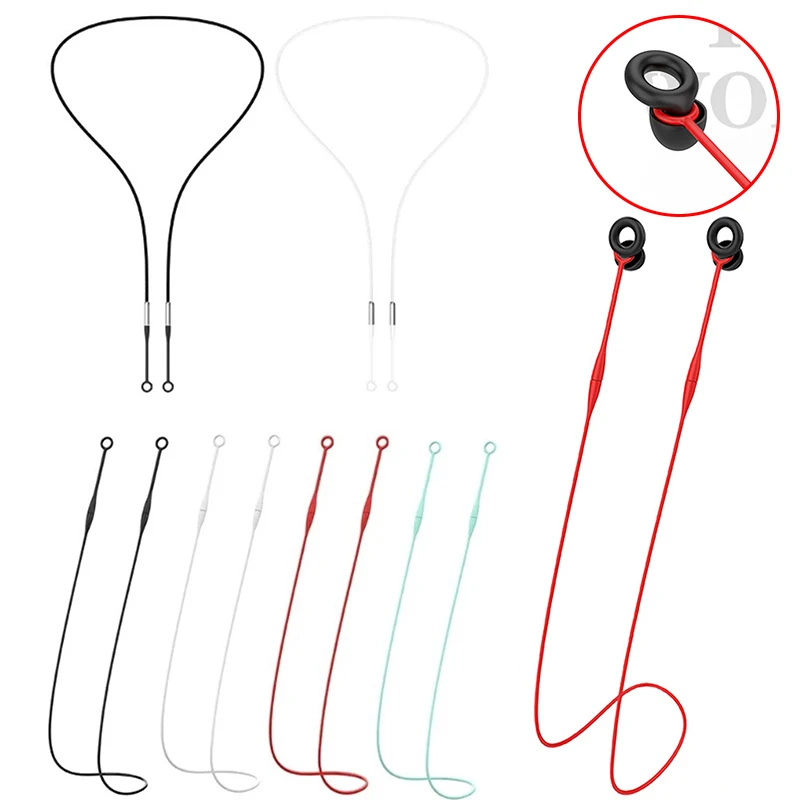 

Earplug Lanyard Magnetic Tug-Resistant Safety Cord Ear Plug Holder Flexible Silicone Lanyard Suitable For Detachable Earplugs