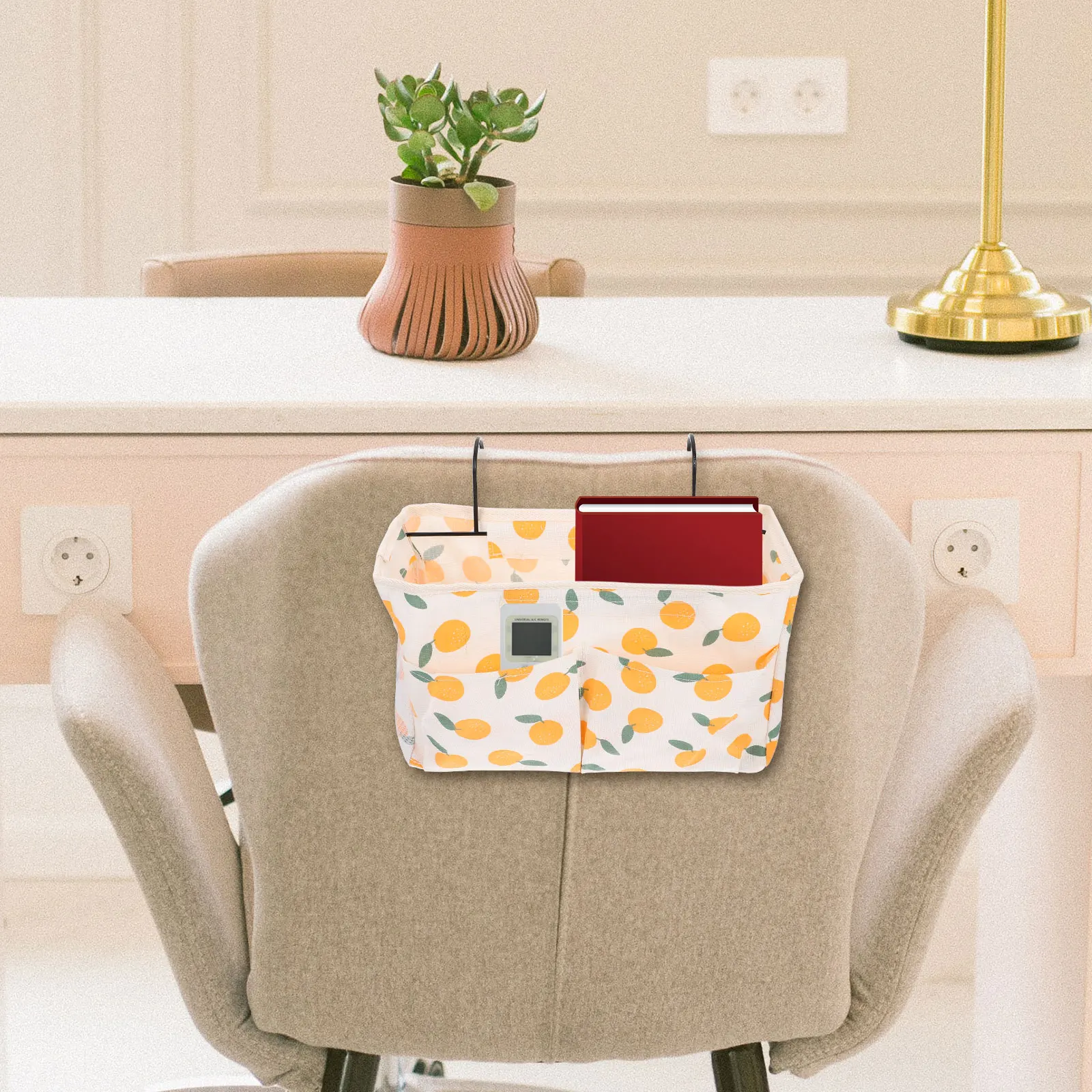 

Wall Mounted Storage Bag Hanging Baby Mattress Bunk Bedside Pouch Cotton Linen Bedroom ganizer Sundries Bags Dormitory Hanging