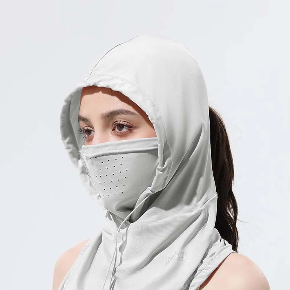 

Ice Silk Anti-UV Balaclava Hat Elastic Breathable Face Sun Protection hat Lightweight Windproof UV Protection Mask Daily