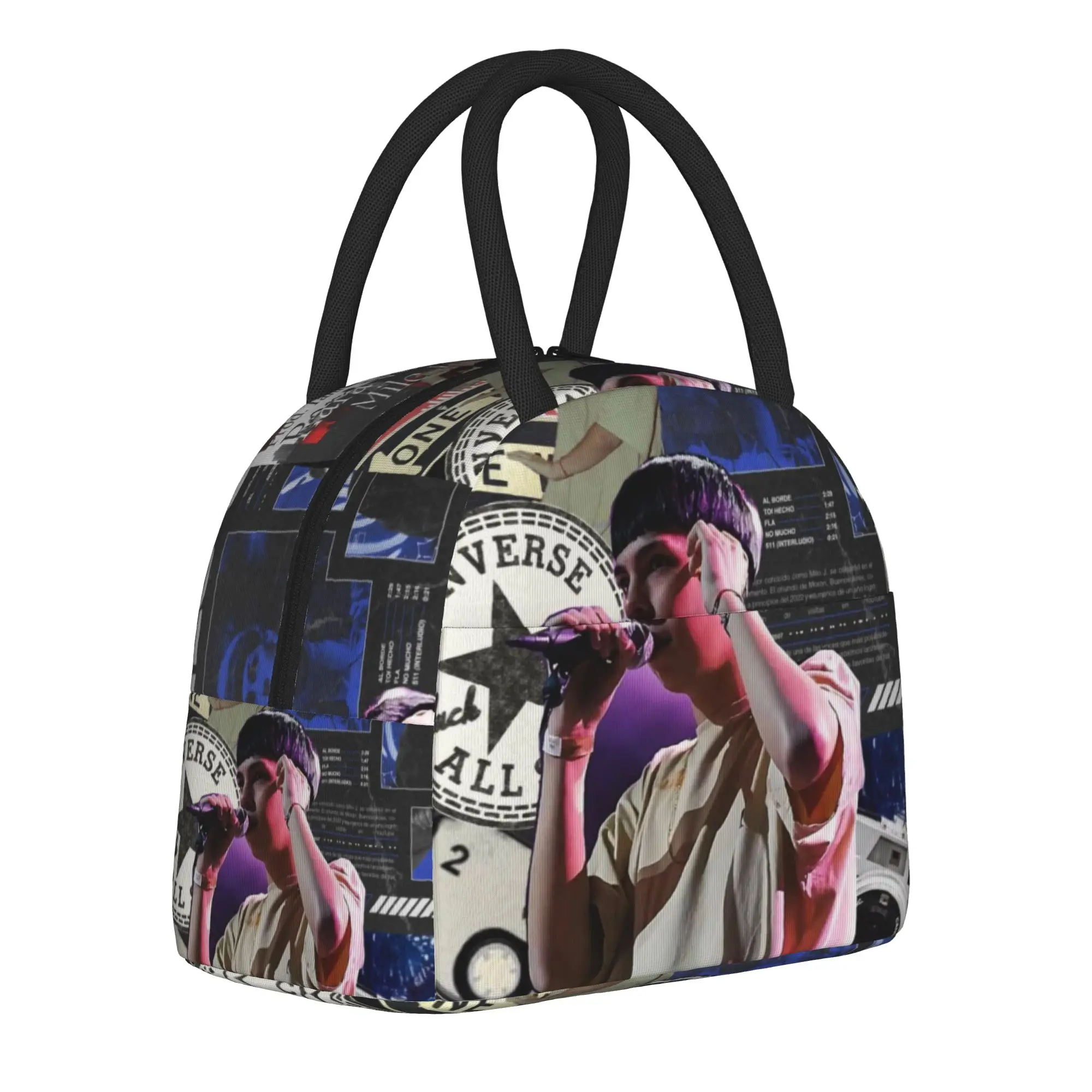 Insulated Lunch Box Milo J Rapper Music Album Tour Merch  Food Box Harajuku Cooler Thermal Bento Box For School