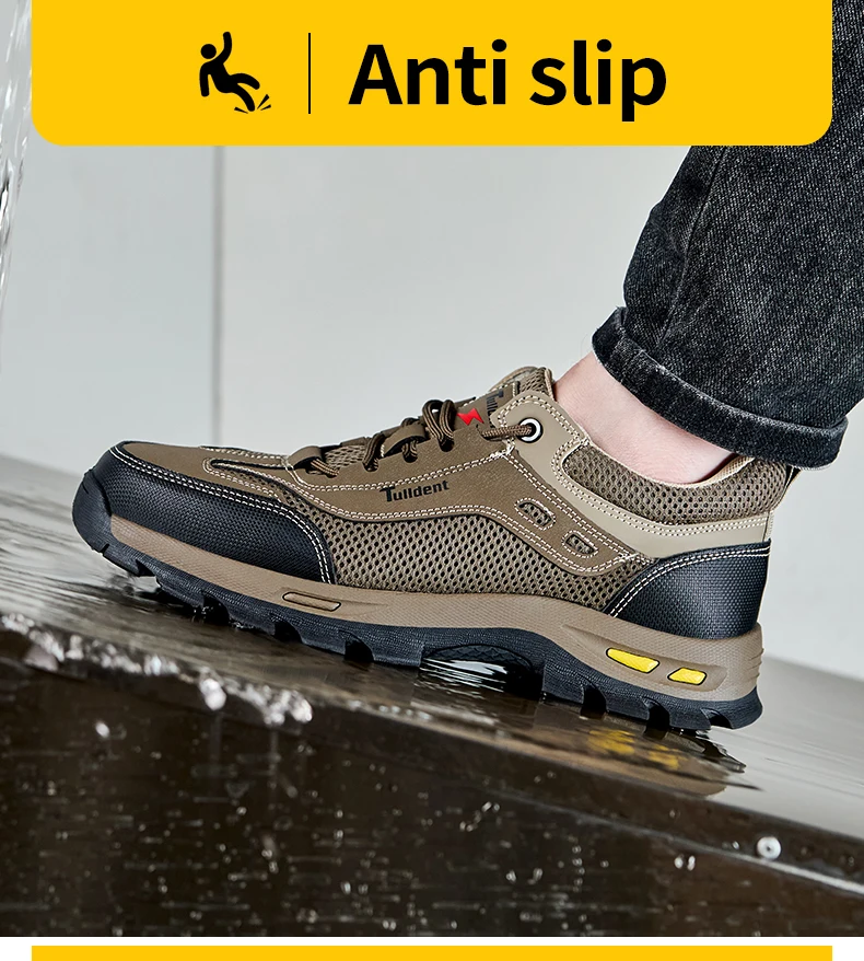 Neue Herrenschuhe Sommer-Arbeitsschutzschuhe, Herren-Antiperforations-Arbeitsschuhe, Schutzschuhe, Sicherheitsstiefel – Detail 11