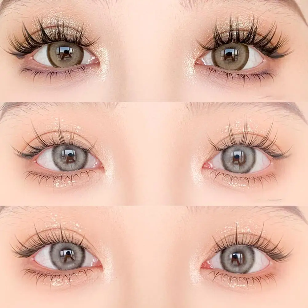 Glue-free Self-adhesive False Eyelashes Natural Single Cluster Manga Lashes Extension DIY Eyelashes Korean makeup tools