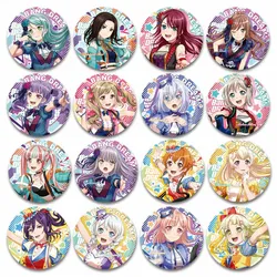 BanG Dream Lapel Pins for Backpacks Cute Cartoon Idol Brooches Enamel Pin Anime Badge DIY Kawaii Y2K Fashion Jewelry Accessories