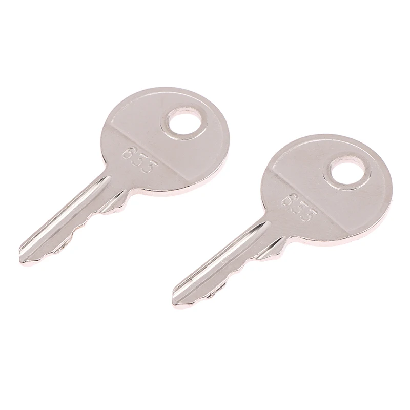 2Pcs Electric Forklift Ignition Keys Compatible with 633/115-03/116-03/1120-01 Models