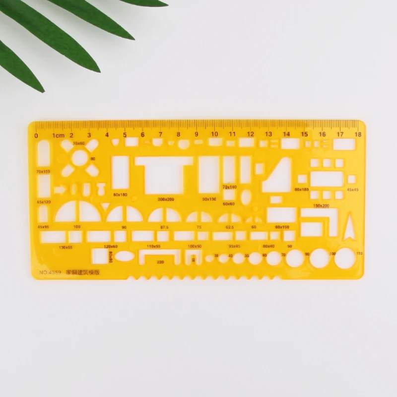 Furniture House Architecture Drainage Drawing Template Ruler Measuring Tool New