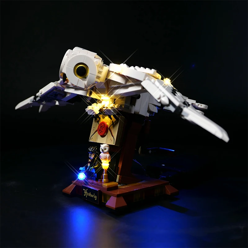 DIY LED-Licht-Kit für Lego Hedwig 75979 Eule Baustein-Set (nur LED-Licht, ohne Blöcke Modell)