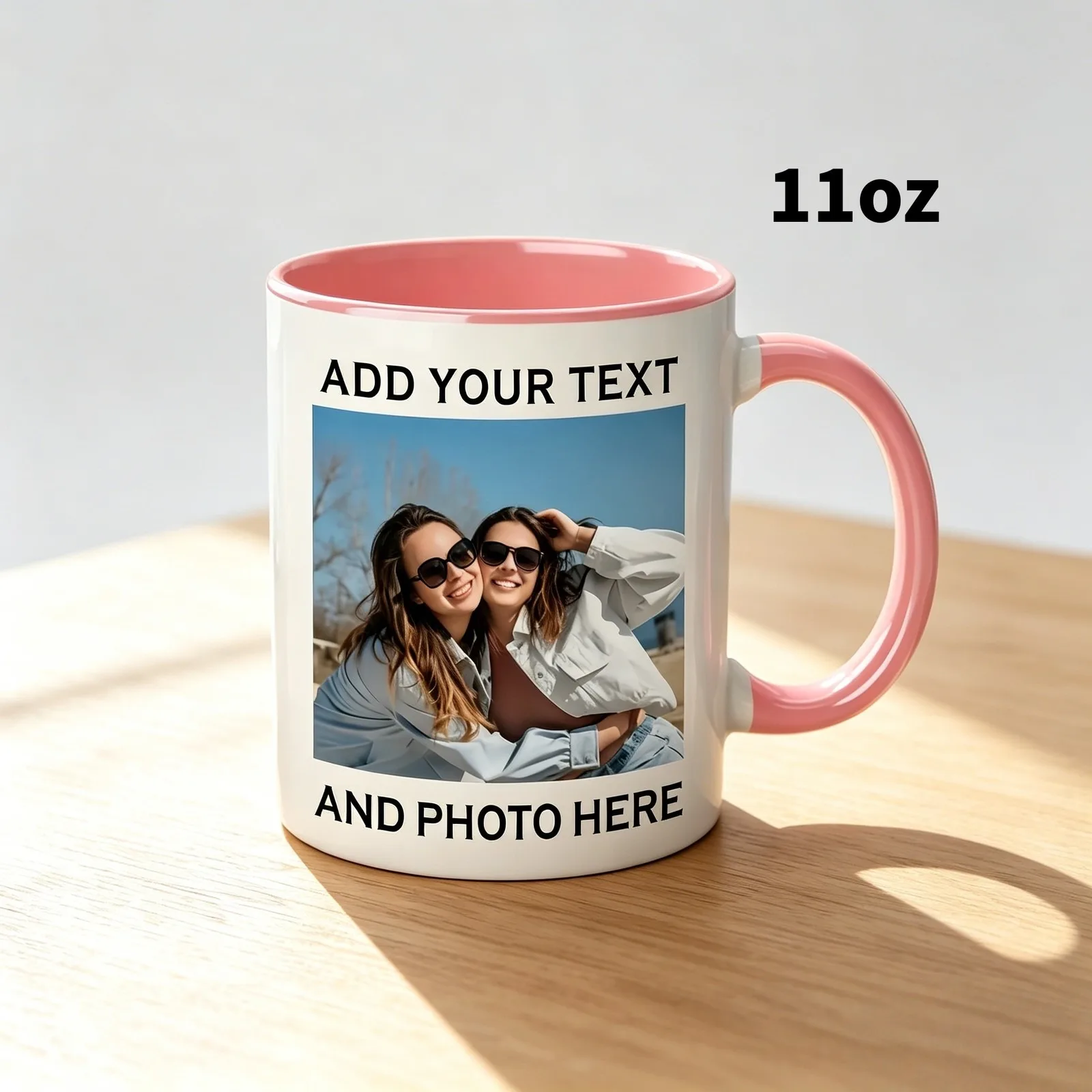 

Best Friend Birthday Gift Custom Text & Image 11oz Ceramic Two Tone Mug