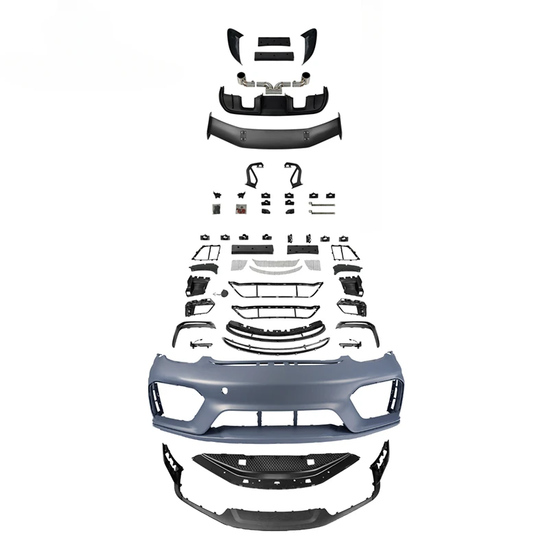 Porch 981 boxster to GT4RS style body kit full set 2014+ for 981 to GT4RS with front bumper and lip rear diffuser wing