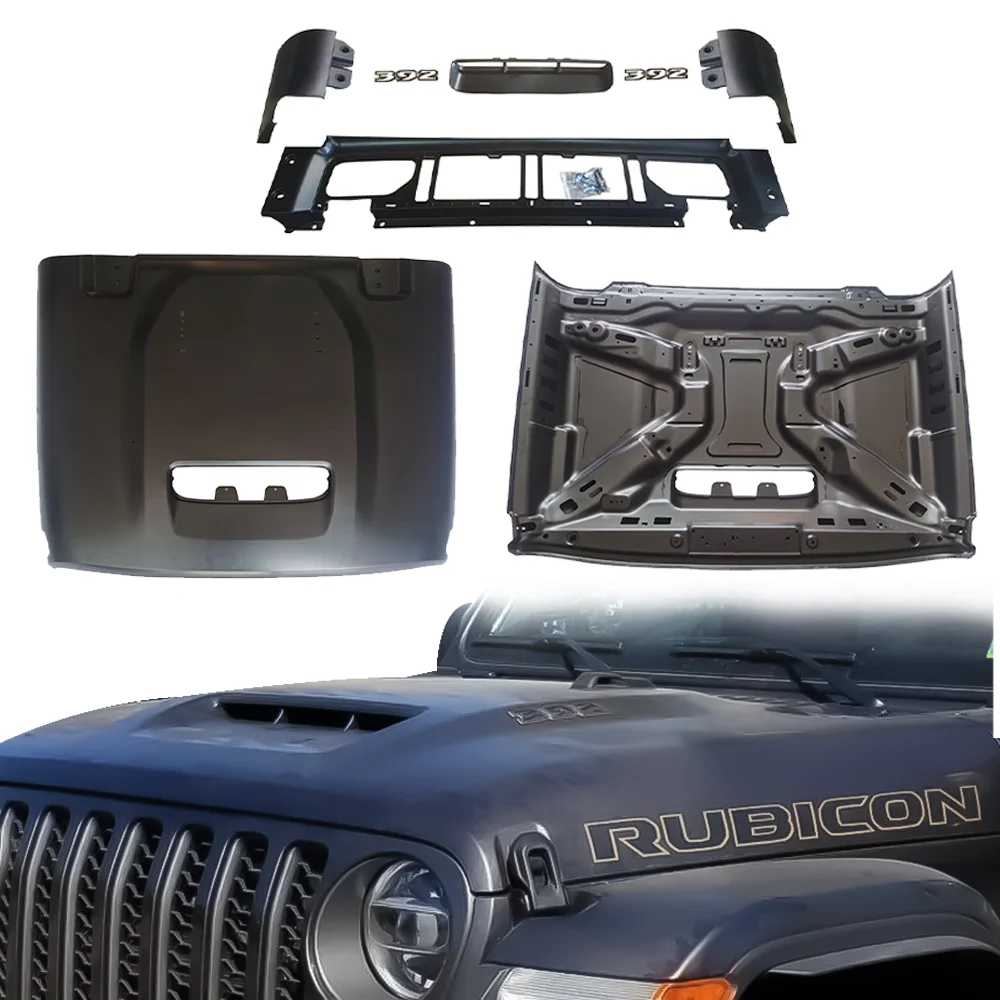 

Lantsun JL1295 engine hood for jeep for wrangler JL & JT & 4XE steel bonnet