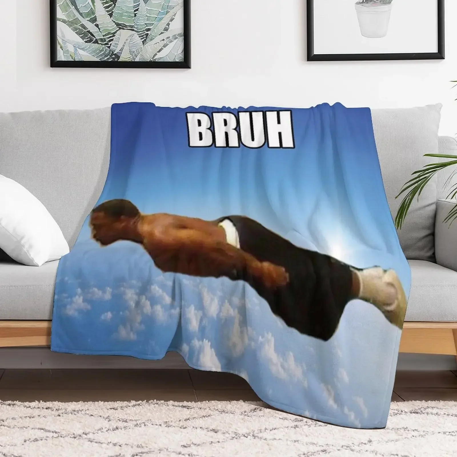 Bruh guy tapestry tapestries Throw Blanket warm for winter Blankets Sofas Of Decoration Bed covers Blankets