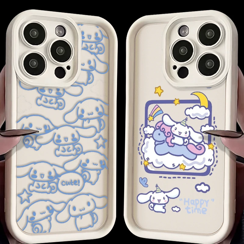 Cinnamoroll Baby Cute For iPhone 15 14 13 12 11 Pro Max XS Max X XR 7 8 Plus 6S Eye Ladder Phone Case