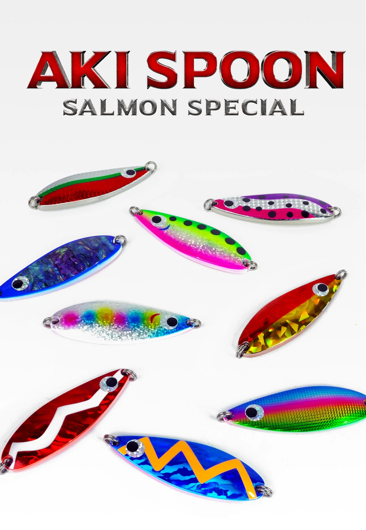WATERBOY 1 Stück 8 cm 45 g Zinklegierung Löffel Angelköder Neues Design Großer Metallköder für Lachs Spezialfischen – Detail 1