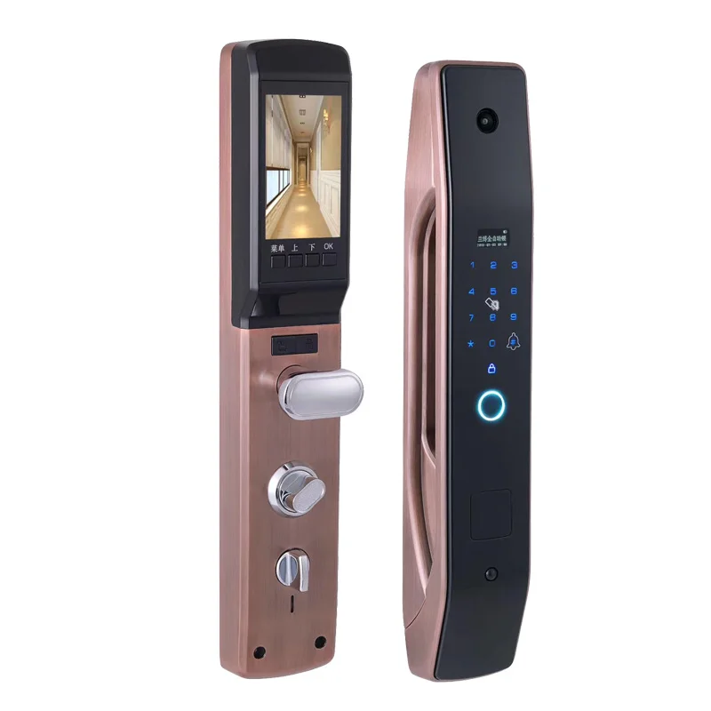 HanDaily Easy to Install Intelligent Electronic Fingerprint Lock App Remote Control Security Smart Door Lock for Home