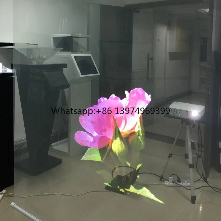 1.52X3m clear Self-adhesive Holographic Projection Film Is Used in Glass Windows