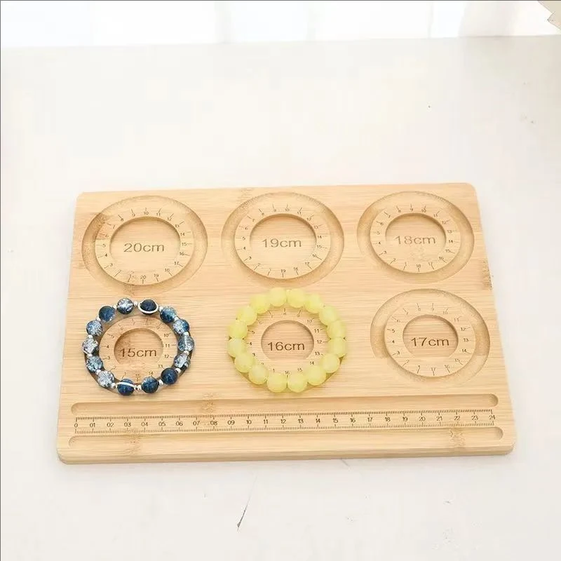 1 piece DIY design plate for bracelets, wooden bead board