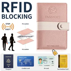 Customized Passport Holder For Women Man Premium Leather Passport Wallet Cover Case Travel Essentials Card Slots Zipper Pocket