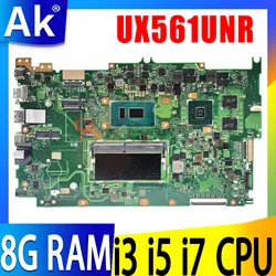 Shenzhen ux561uar mainboard für zenbook flip ux561uar ux561unr ux561ua ux561un q525uar ux561 laotop motherboard mit i3 i5 i7 8g