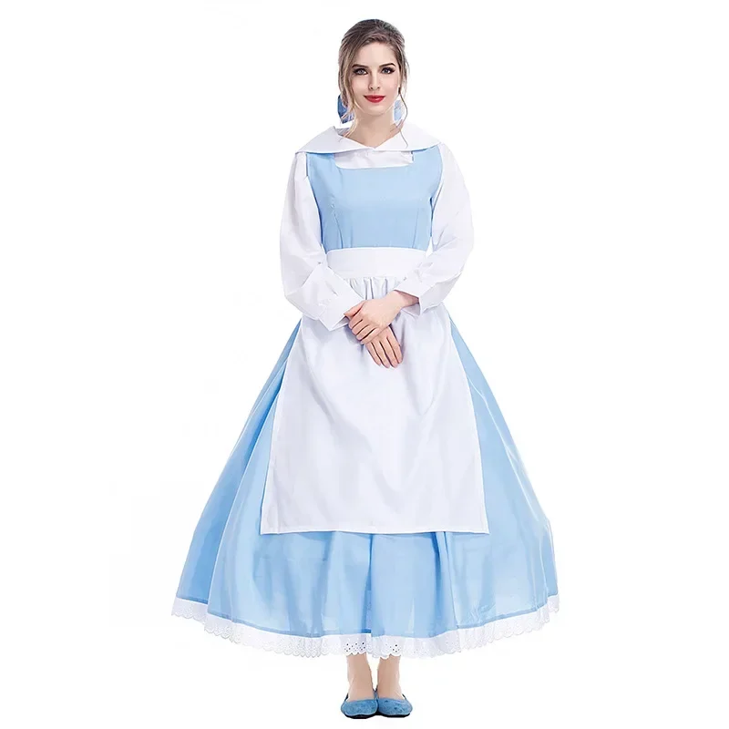 Halloween Snow White Cinderella Dress Cosplay Animated Version Bell Maid Dress Costume