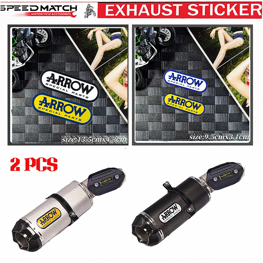 

For Arrow Exhaust Sticker Motorcycle Accessories Escape BMW Kawasaki KTM Honda Triumph Aprilia Ducati Benelli Zontes Yamaha 51MM