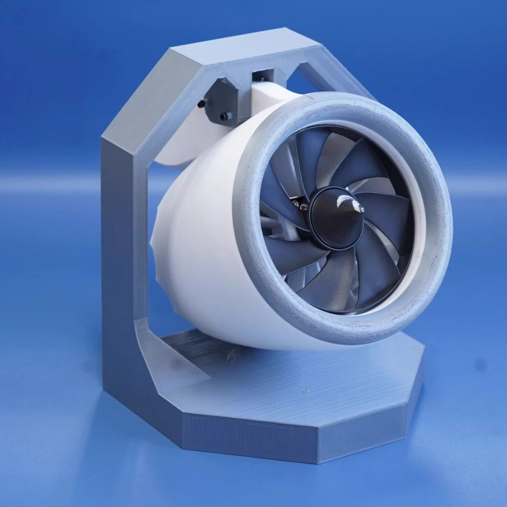 Turbofan Engine Model PLA 3D Printed Aircraft Aviation Engine Model Can Be Rotate Collection Toys Gift