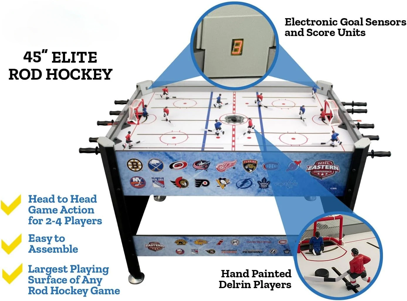 45" NHL Elite Rod Hockeyspiel – Rangers vs Red Wings