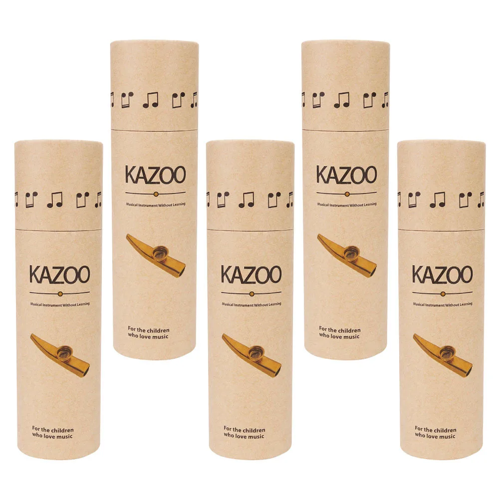 

5pcs Kazoo Storage Box Waterproof Durable Case For Wind Instrument Portable Holder Simple Design Kazoo Carrying Container