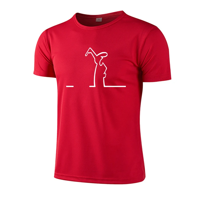 2026 Neues Herren-T-Shirt mit Aufdruck, Lässige Fitness-Trainingsoberteile, Outdoor-Jogging-Kleidung, Sommer Schnelltrocknende Mesh-Shirts, Radsport-Bekleidung – Detail 14
