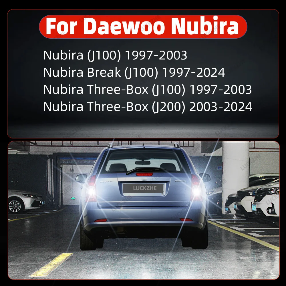 For Daewoo Nubira J100 J200 LED Reverse Lights Car Reversing Lamp Auto Backup LED Back Up Bulb 2021-2020 2021 2022 2023 2024