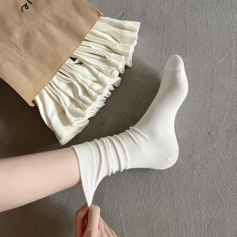 6 Paar weiße, knochenlose Damensocken mit multifunktionaler Mittelsohle, weich, hautfreundlich, weich, atmungsaktiv, geeignet für den täglichen Gebrauch – Detail 10