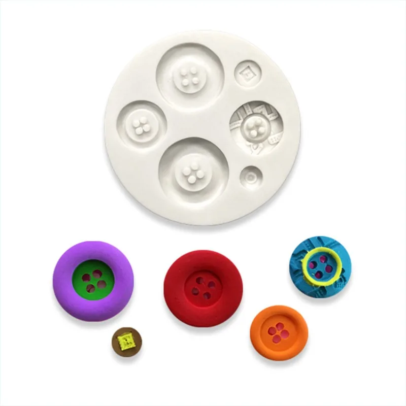 

Cake decoration silicone mold multi-shape button resin mold