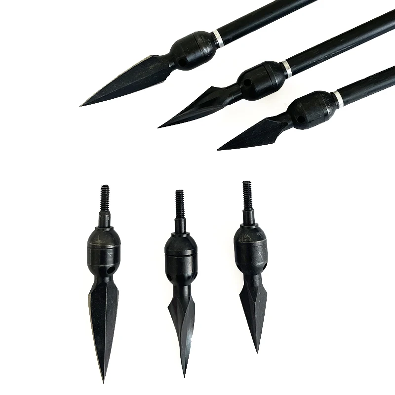 Traditional Whistle Broadheads 6Pcs 265 Grain Whistling Arrowheads Hunting Tip Pionts for Signal Sound to Locate